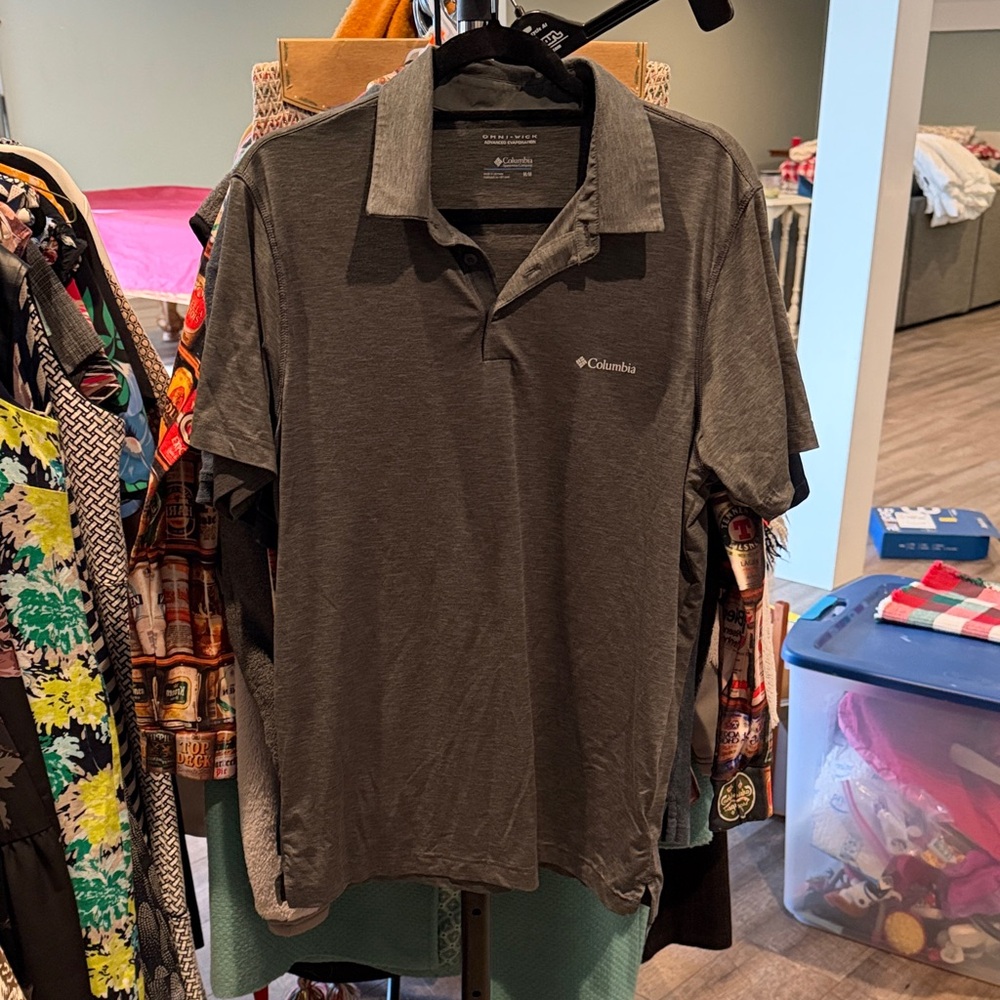 Columbia Men's Dark Gray Polo Shirt